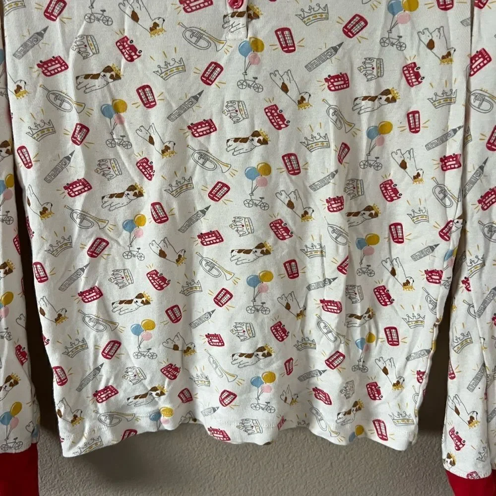Boden Dog Print Pajama Top